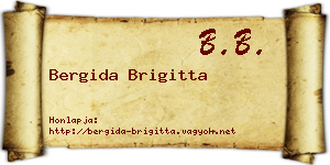 Bergida Brigitta névjegykártya